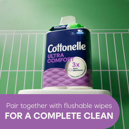 Ultra Comfort Toilet Paper, Soft Toilet Tissue, 30 Mega Rolls